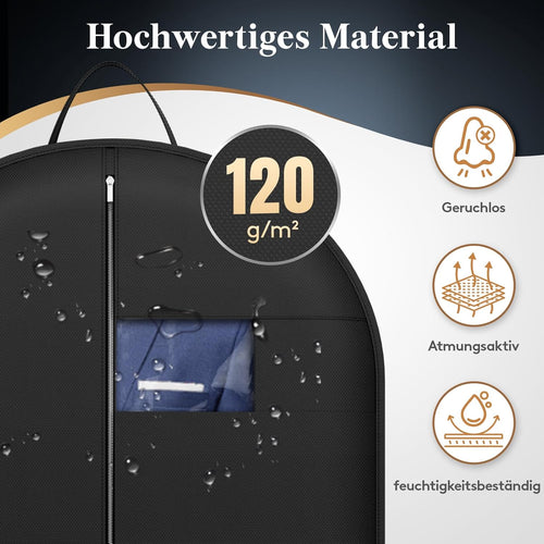 Lifewit Garment Bag, Clothes Cover 120 GSM Material Thickness with Shoe Bag for Suit, Blazer, Costume, Premium Suit Bag for Travel and Storage, 100 x 60 cm, 1 Piece