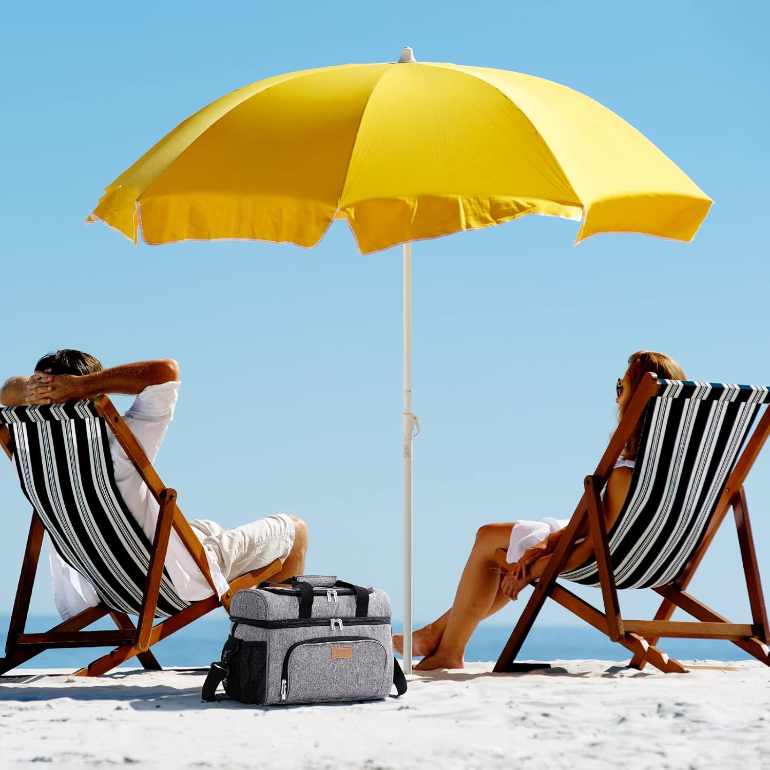 Lifewit Insulated Cooler Bag, Large Leakproof Beach Cooler, Lightweight Portable Double Layer Soft-Sided Travel Ice Chest for Camping, Kayaking, Road Trips, Grocery Shopping